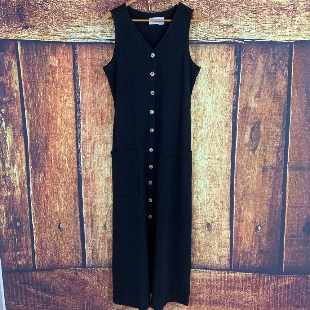 Placements Cotton Button up Long Dress sz S